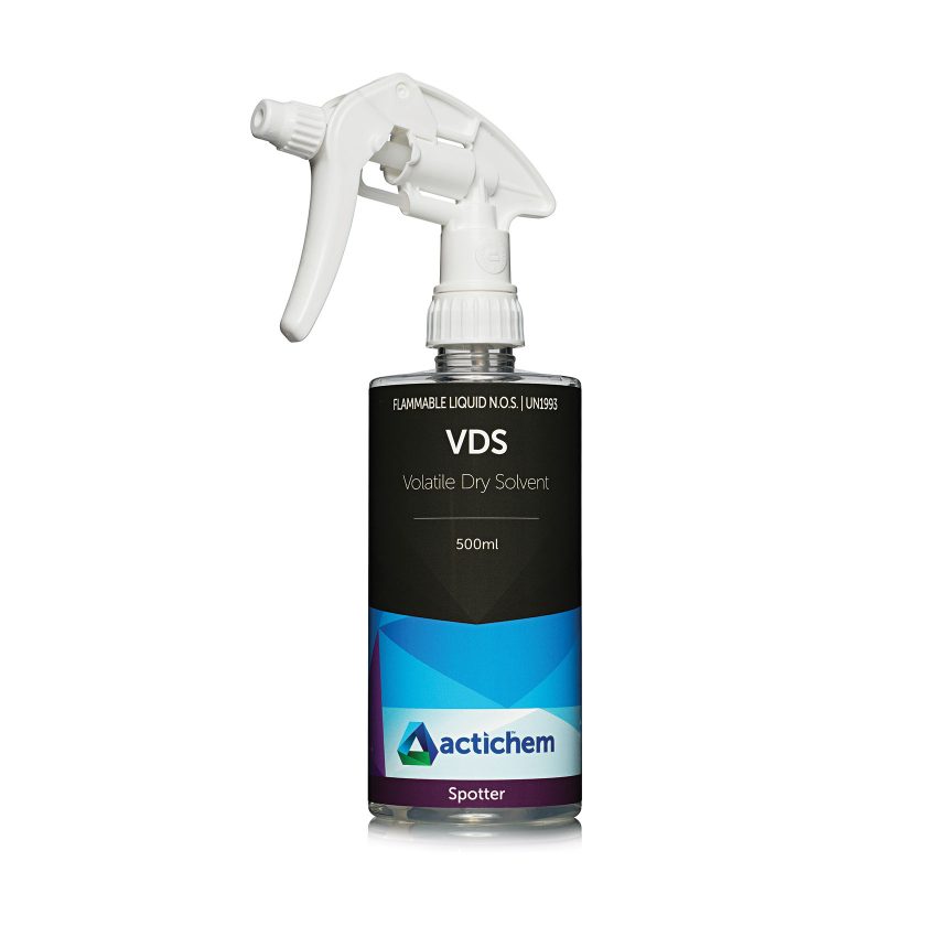 Actichem vds volatile dry solvent in 500ml spray pack