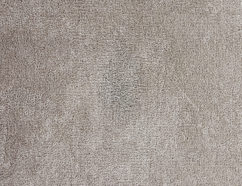 Shadow stain of paint in carpet