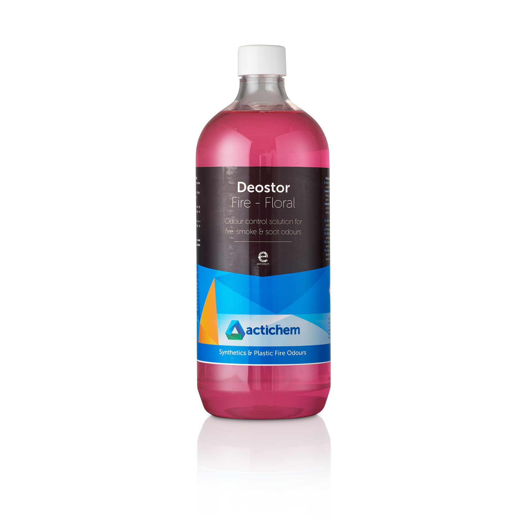 Odour neutraliser for eradicating odours caused by smoke & soot. Particularly plastic & synthetic fires.