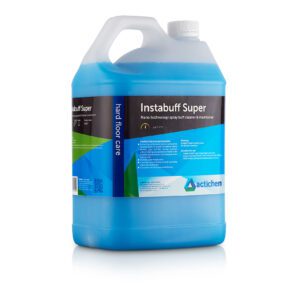 Polished floor cleaner and maintainer