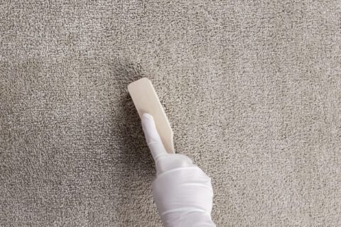 Agitate with a spotting brush