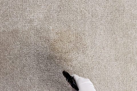 Spraying CTR onto coffee stain